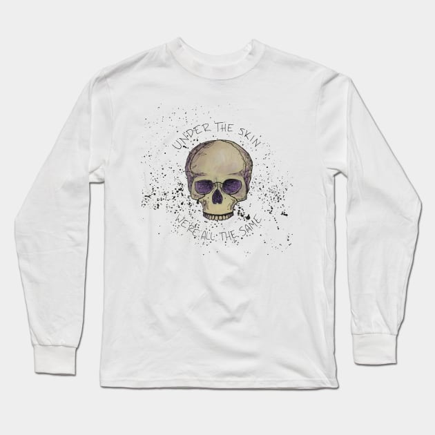 Under the Skin Long Sleeve T-Shirt by CaffeineandChaos